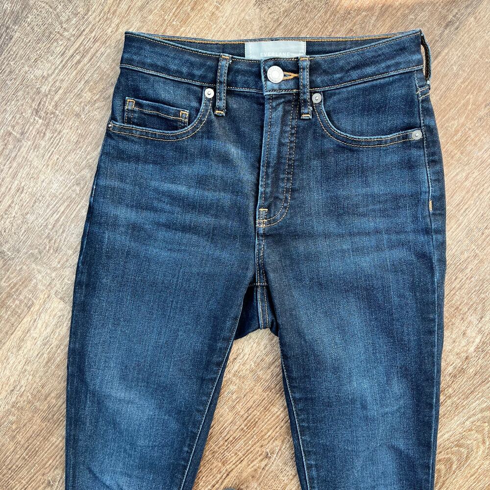 Everlane curvy high-rise skinny crop jeans raw hem - Picture 3 of 6